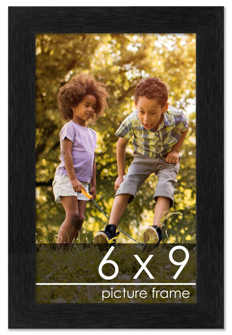 Photo Size Minimalist Grey Picture Frame - UV Acrylic, Foam Board Backing, Hanging Hardware